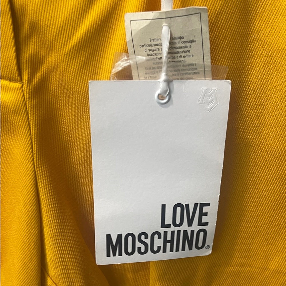 Love Moschino Mustard High Waist Shorts - Picture 3 of 7